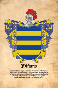 Escudo heráldico del apellido MIÑANO
