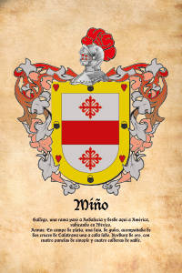 Escudo heráldico del apellido MIÑO