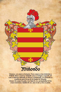 Escudo heráldico del apellido MIÑONDO