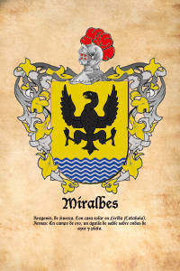 Escudo heráldico del apellido MIRALBES