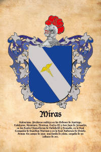 Escudo heráldico del apellido MIRAS