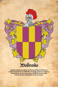 Escudo heráldico del apellido MODROÑO