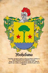 Escudo heráldico del apellido MOHEDANO