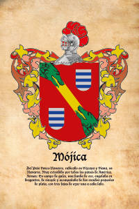 Escudo heráldico del apellido MOJICA