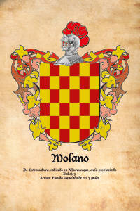 Escudo heráldico del apellido MOLANO