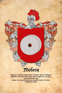 Escudo heráldico del apellido MOLERA