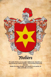 Escudo heráldico del apellido Moliere