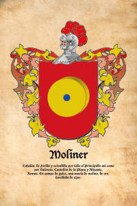 Escudo heráldico del apellido MOLINER
