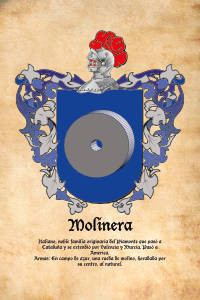 Escudo heráldico del apellido MOLINERA