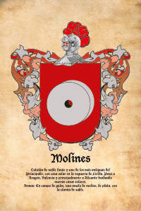 Escudo heráldico del apellido Molines