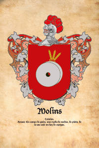 Escudo heráldico del apellido MOLINS