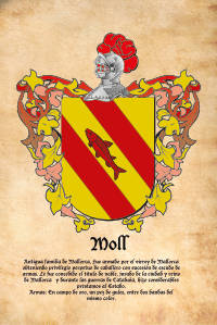 Escudo heráldico del apellido MOLL