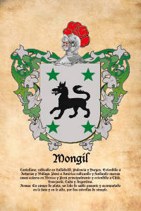Escudo heráldico del apellido MONGIL