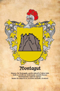 Escudo heráldico del apellido MONTAGUT