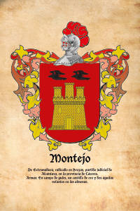 Escudo heráldico del apellido MONTEJO