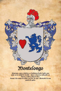 Escudo heráldico del apellido Montelongo