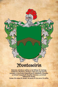 Escudo heráldico del apellido MONTESEIRIN