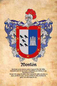 Escudo heráldico del apellido MONTON