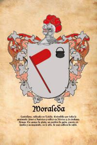 Escudo heráldico del apellido MORALEDA