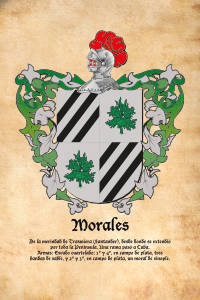 Escudo heráldico del apellido MORALES