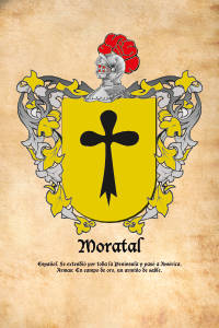 Escudo heráldico del apellido MORATAL