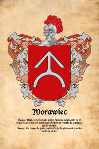 Escudo heráldico del apellido MORAWIEC