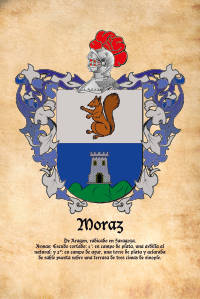 Escudo heráldico del apellido Moraz
