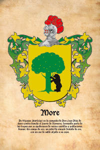 Escudo heráldico del apellido MORE