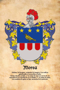Escudo heráldico del apellido MOREA