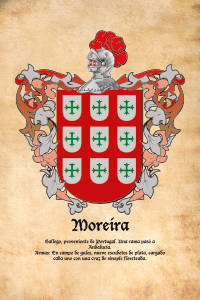 Escudo heráldico del apellido MOREIRA