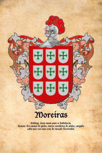 Escudo heráldico del apellido MOREIRAS
