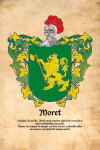 Escudo heráldico del apellido MORET