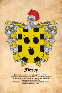 Escudo heráldico del apellido MOREY