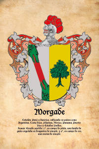 Escudo heráldico del apellido MORGADE