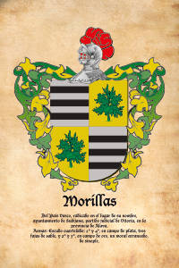 Escudo heráldico del apellido MORILLAS