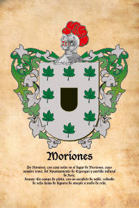 Escudo heráldico del apellido MORIONES