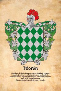 Escudo heráldico del apellido MORON