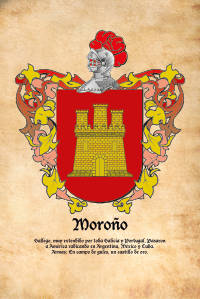 Escudo heráldico del apellido MOROÑO