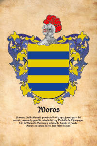 Escudo heráldico del apellido MOROS