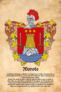 Escudo heráldico del apellido MOROTE