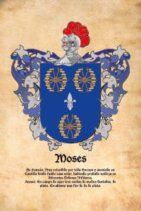 Escudo heráldico del apellido MOSES