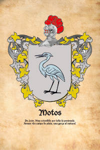 Escudo heráldico del apellido MOTOS