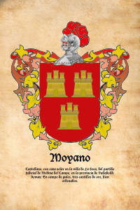 Escudo heráldico del apellido MOYANO