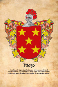 Escudo heráldico del apellido MOZO