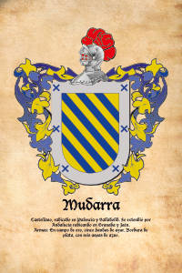 Escudo heráldico del apellido MUDARRA