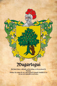 Escudo heráldico del apellido MUGARTEGUI