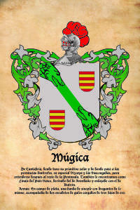 Escudo heráldico del apellido MUGICA