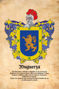 Escudo heráldico del apellido MUGUERZA