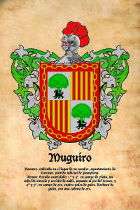 Escudo heráldico del apellido MUGUIRO