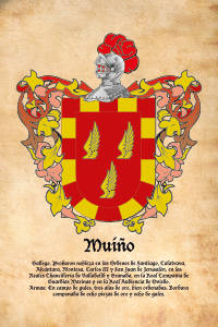 Escudo heráldico del apellido MUIÑO